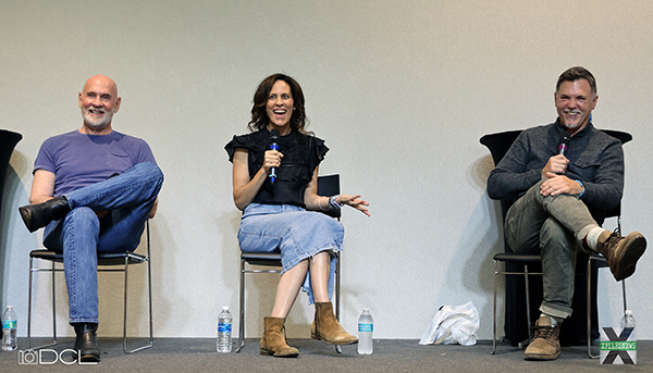 Actors Mitch Pileggi, Annabeth Gish, and Nicholas Lea speak at Phile Fest