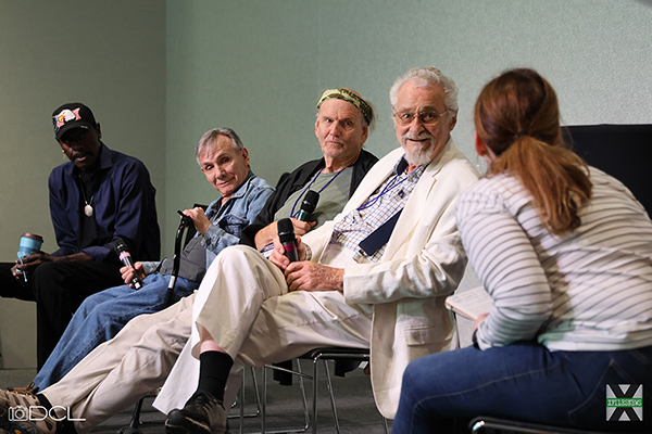 Actors Steven Williams, Steve Railsback, Larry Musser, and Jerry Hardin speak at Phile Fest